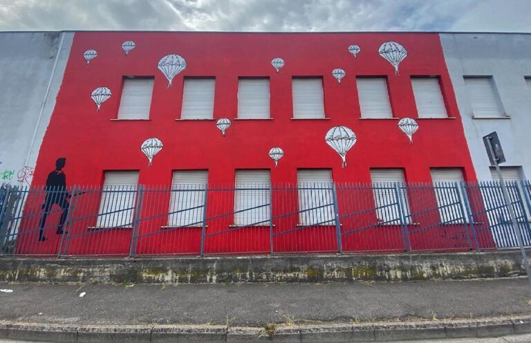 Panoramica dell'opera di Emanuele Fasciani a Guidonia di Montecelio