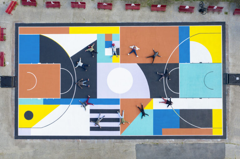 Rendering dell'opera di Greg Jager a Roma