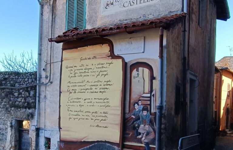 Dettaglio dell'opera di Francesco Nunnari a Fiuggi