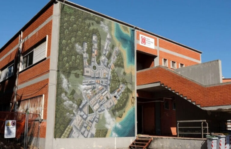Panoramica dell'opera di Oniro a Latina