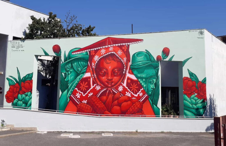 Panoramica dell'opera di Teddy Killer per il progetto “E.C.O."