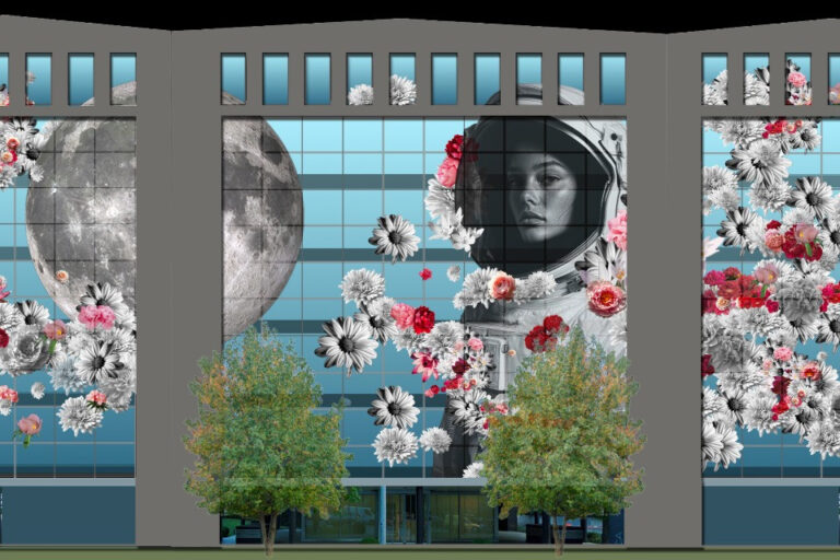 Lugano: la prima street art su un palazzo di vetro
