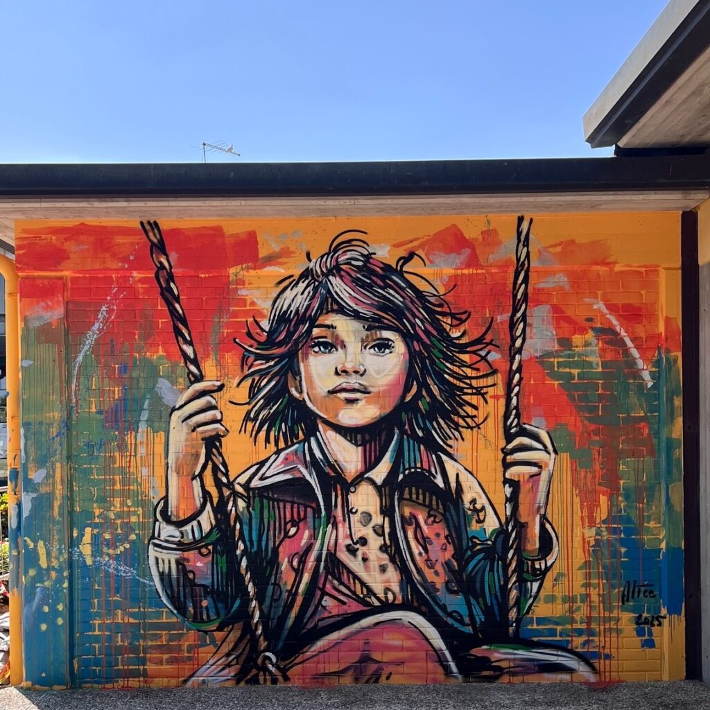 Opera di Alice Pasquini - ph credit @The Wallà