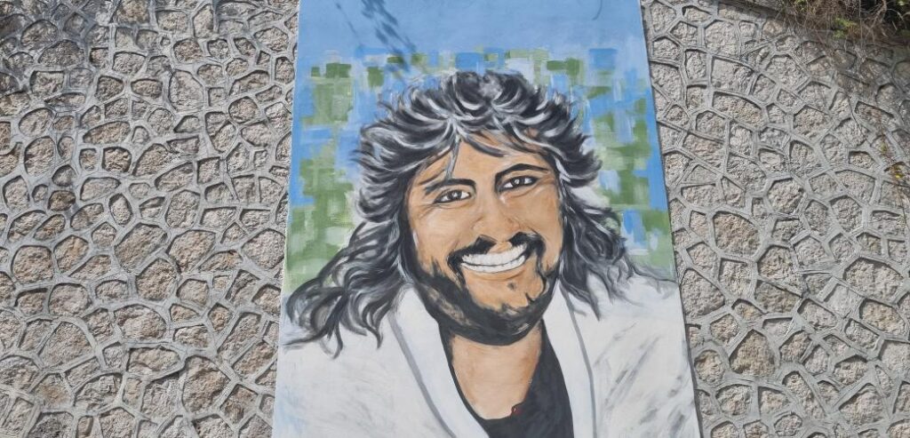 Opera realizzata da Filomena Vezza dedicata a Pino Daniele