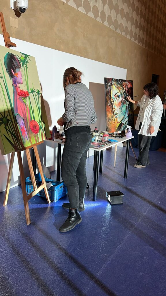 Live performance di Alice Pasquini e Alessandra Carloni